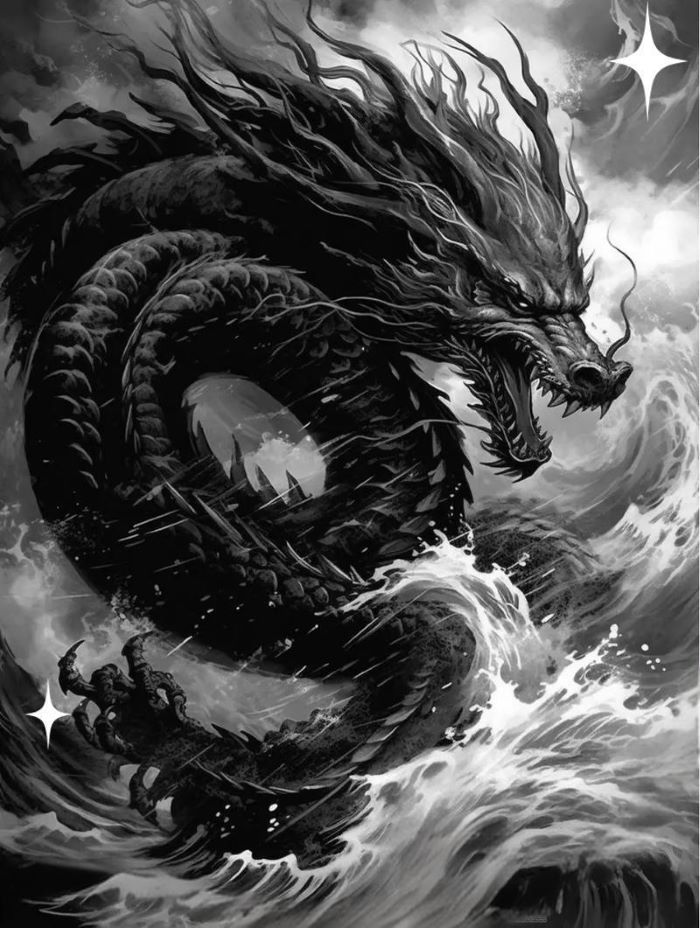 chinese black dragon